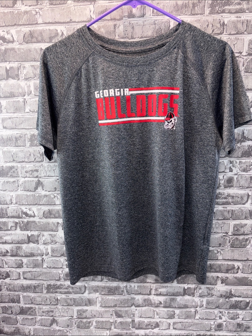 Rivalry Threads Gray &‎ Red Georgia Bulldogs Short Sleeve Tee